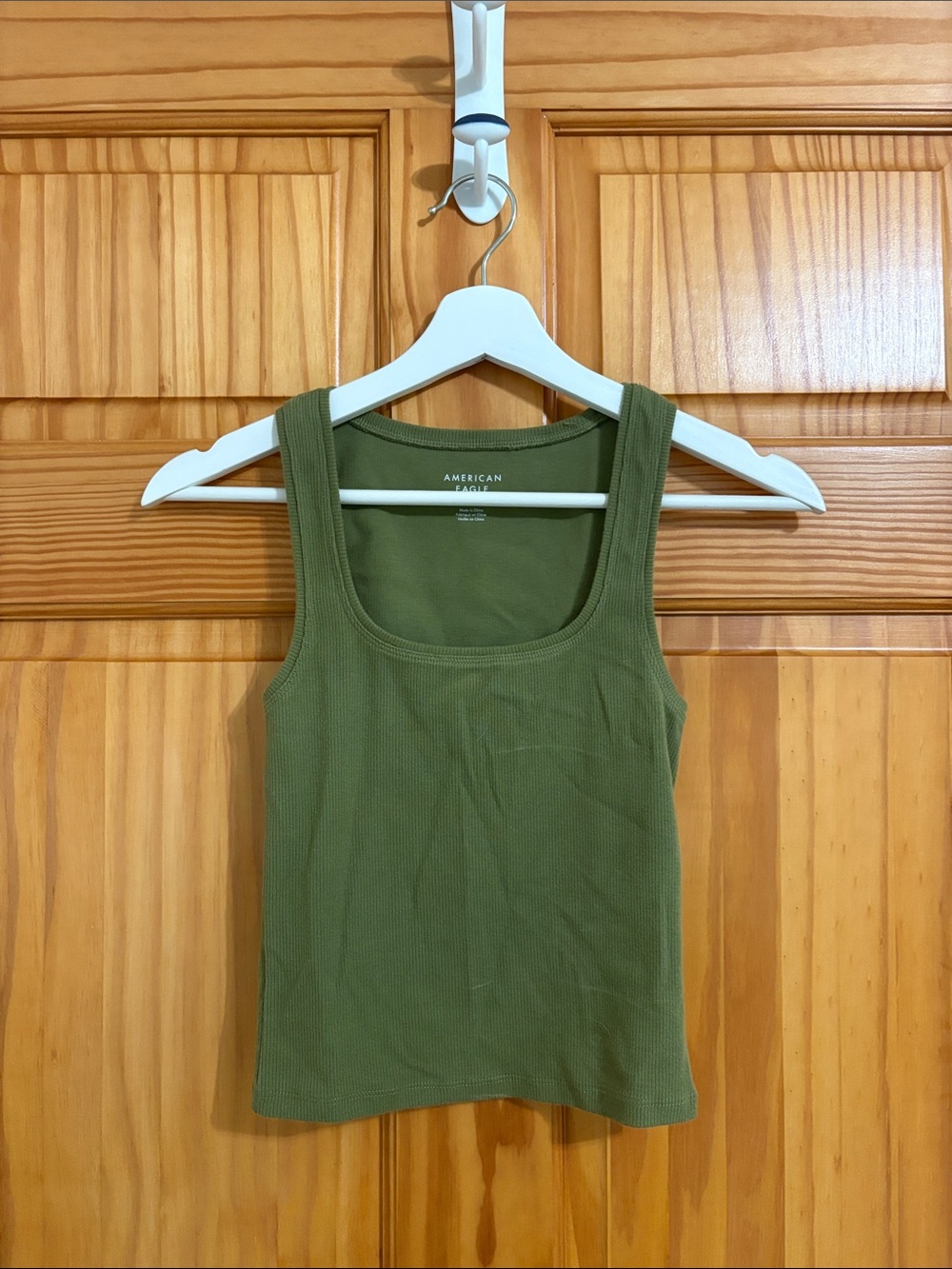 American Eagle Size XS Ribbed Hunter Green Tank Top